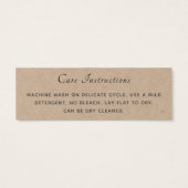 シンプルロゴソーシャルメディアKraft衣料気にラベル (裏面)