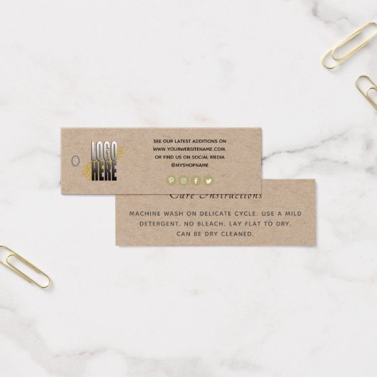 シンプルロゴソーシャルメディアKraft衣料気にラベル (オフィス)