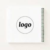 シンプルロゴテキストビジネスプロモーション ノートブック (裏面)
