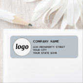 シンプルロゴパウダーブルーカンパニー差出人住所 ラベル (インサイチュ)