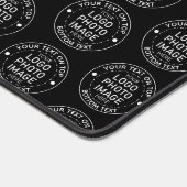 シンプルロゴパターパーソナライズされたンカスタムの色 デスクマット (コーナー)