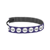 シンプルロゴパターンビジネスのプロモーション海軍ブルー アスレチックヘッドバンド (左)