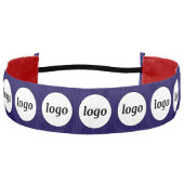 シンプルロゴパターンビジネスのプロモーション海軍ブルー アスレチックヘッドバンド