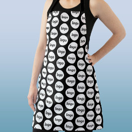 シンプルロゴパターン販売促進業務 エプロン