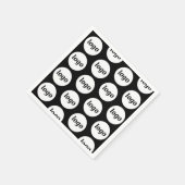 シンプルロゴパターン販売促進業務 スタンダードカクテルナプキン (角)