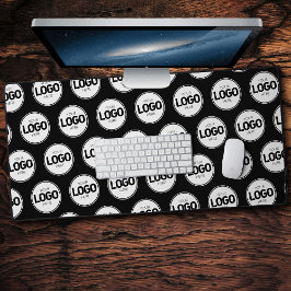 シンプルロゴビジネスパターンデスクマット デスクマット