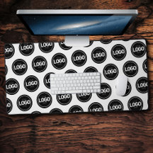 シンプルロゴビジネスパターンデスクマット