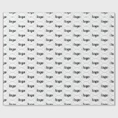 シンプルロゴビジネスパターン包装紙 ラッピングペーパー (フラット)