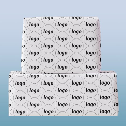 シンプルロゴビジネスパターン包装紙 ラッピングペーパー