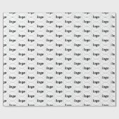 シンプルロゴビジネスパターン包装紙 ラッピングペーパー (フラット)