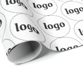 シンプルロゴビジネスパターン包装紙 ラッピングペーパー (ロールコーナー)