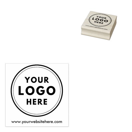 シンプルロゴビジネス会社の包装 ラバースタンプ (押印)