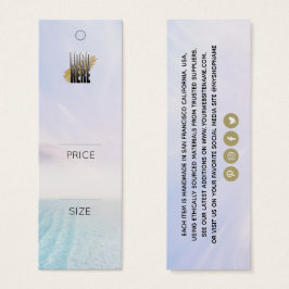 シンプルロゴビーチシーン衣料価格ラベル