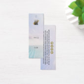 シンプルロゴビーチシーン衣料価格ラベル (デスク)