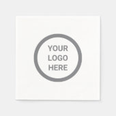 シンプルロゴブランド販売促進イベント スタンダードカクテルナプキン (正面)