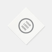 シンプルロゴブランド販売促進イベント スタンダードカクテルナプキン (角)