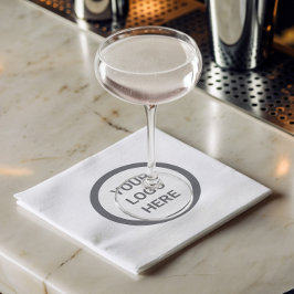 シンプルロゴブランド販売促進イベント スタンダードカクテルナプキン