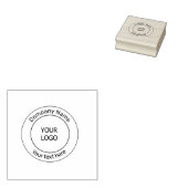 シンプルロゴミニマルビジネスの追加カスタム方法 ラバースタンプ (押印)