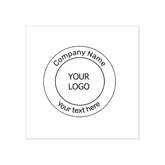 シンプルロゴミニマルビジネスの追加カスタム方法 ラバースタンプ (インプリント)