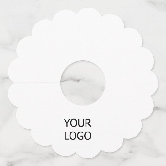 シンプルロゴミニマルビジネスの追加カスタム方法 ワイングラスタグ (正面)