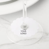 シンプルロゴミニマルビジネスの追加カスタム方法 ワイングラスタグ (クローズアップ)