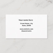 シンプルロゴミニマルビジネスの追加カスタム方法 名刺 (裏面)