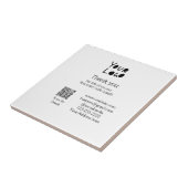 シンプルロゴミニマル/デザインの追加文字Q R タイル (側面)