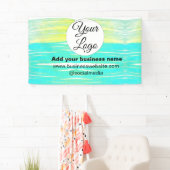 シンプルロゴミニマル/デザインの追加BLUE YELLOW T 横断幕 (インサイチュ)