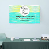 シンプルロゴミニマル/デザインの追加BLUE YELLOW T 横断幕 (トレードショー)