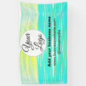 シンプルロゴミニマル/デザインの追加BLUE YELLOW T 横断幕 (縦)