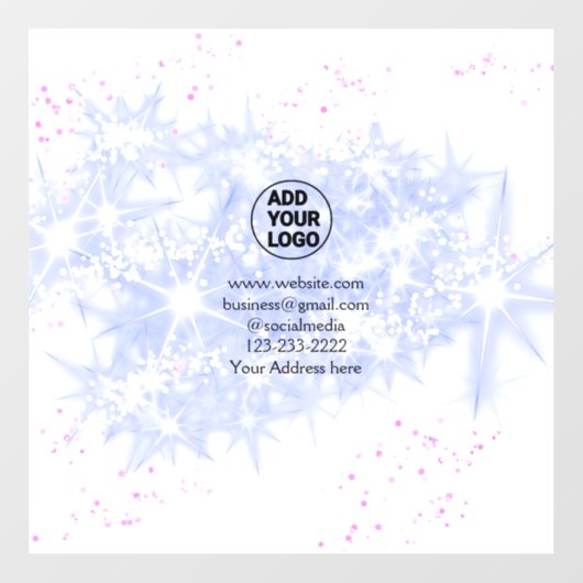 シンプルロゴミニマル/デザインをここに追加文字名 ウィンドウサイン (シート)