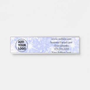 シンプルロゴミニマル/デザインをここに追加文字名 サインプレート