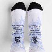 シンプルロゴミニマル/デザインをここに追加文字名 ソックス (上部)