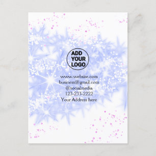 シンプルロゴミニマル/デザインをここに追加文字名 ポストカード