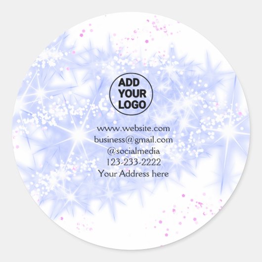 シンプルロゴミニマル/デザインをここに追加文字名 ラウンドシール (正面)