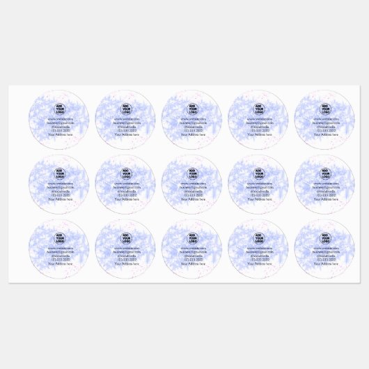 シンプルロゴミニマル/デザインをここに追加文字名 ラベル (シート)