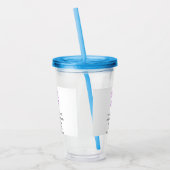 シンプルロゴミニマル/デザインをここに追加文字pos アクリルタンブラー (左)