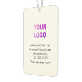 シンプルロゴミニマル/デザインをここに追加文字pos カーエアーフレッシュナー (左)