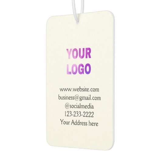 シンプルロゴミニマル/デザインをここに追加文字pos カーエアーフレッシュナー (左)