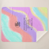 シンプルロゴミニマル/デザインをここに追加文字pos シェルパブランケット (正面(横))