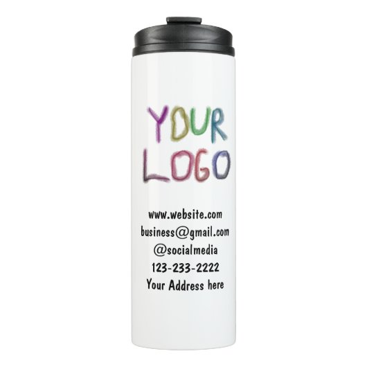 シンプルロゴミニマル/デザインをここに追加文字pos タンブラー (正面)