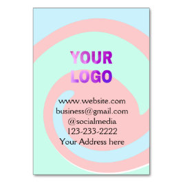 シンプルロゴミニマル/デザインをここに追加文字pos テーブルナンバー