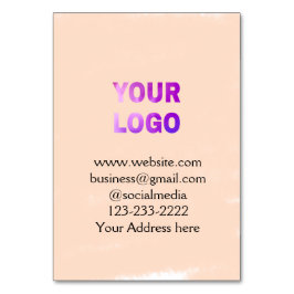 シンプルロゴミニマル/デザインをここに追加文字pos テーブルナンバー