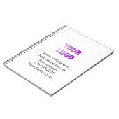 シンプルロゴミニマル/デザインをここに追加文字pos ノートブック (左側)