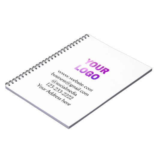 シンプルロゴミニマル/デザインをここに追加文字pos ノートブック (左側)