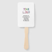 シンプルロゴミニマル/デザインをここに追加文字pos ハンドファン (正面)