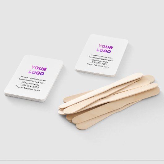 シンプルロゴミニマル/デザインをここに追加文字pos ハンドファン (組立なし)