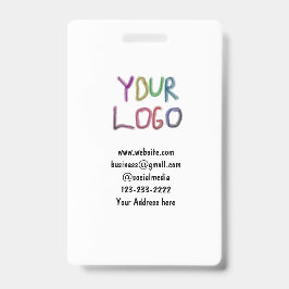 シンプルロゴミニマル/デザインをここに追加文字pos バッジ