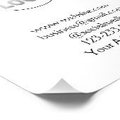 シンプルロゴミニマル/デザインをここに追加文字pos フォトプリント            (角)