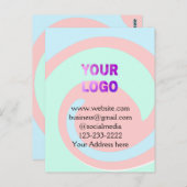 シンプルロゴミニマル/デザインをここに追加文字pos ポストカード (正面/裏面)